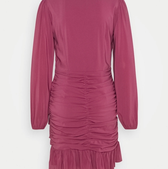Missguided FRILL WRAP BODYCON MINI DRESS - NWT - Picture 3 of 12